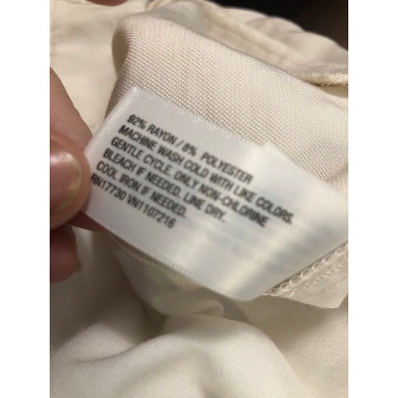 NWT Women’s High Rise Slim Straight Leg Pintuck Ankle Pants, Ivory Trousers SZ 8 - Picture 12 of 12